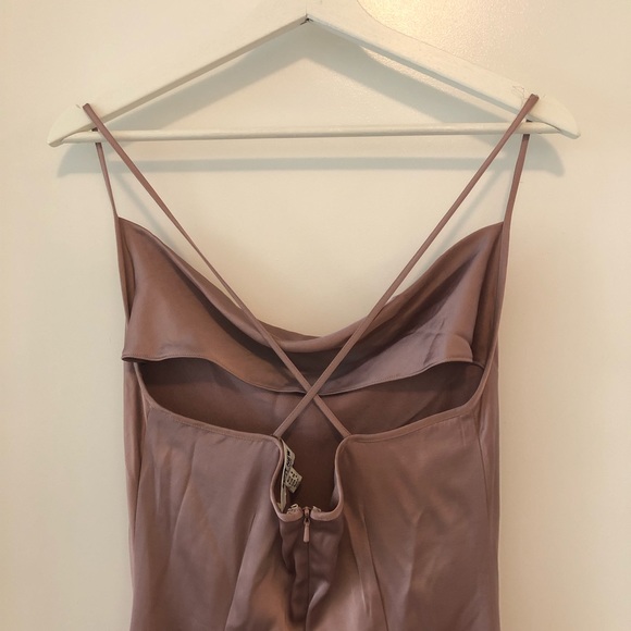 🆕 EVER NEW Pink Satin Evening Dress - Picture 6 of 7